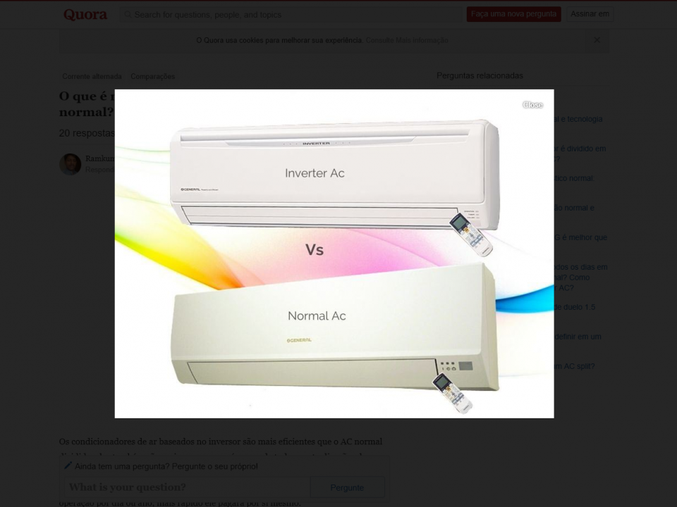 ar condicionado inverter